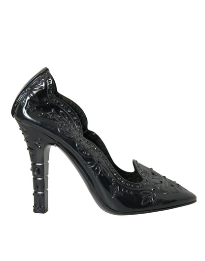 Zapatos de tacón CINDERELLA de cristal negro