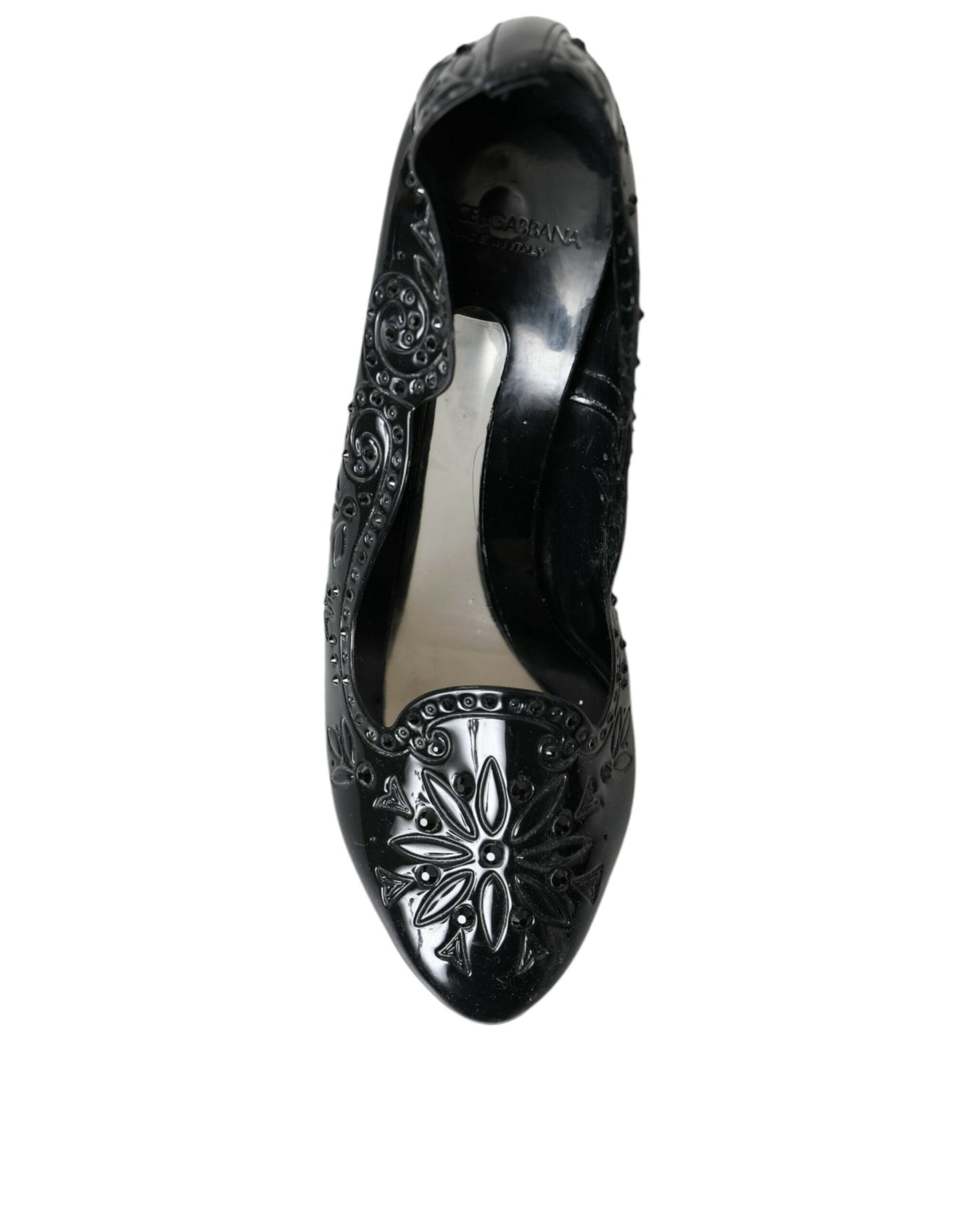 Zapatos de tacón CINDERELLA de cristal negro