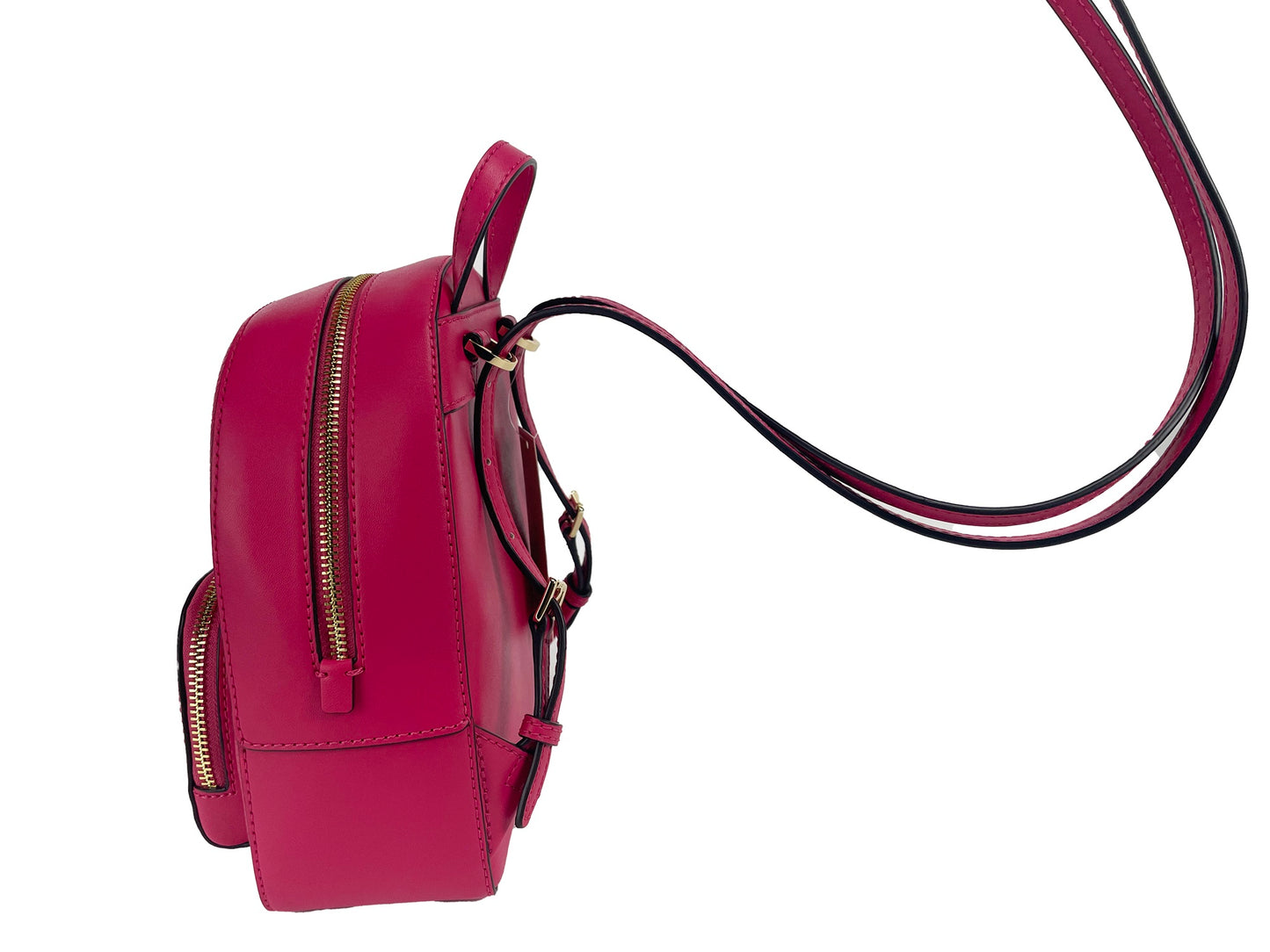 Mochila Jaycee Mini XS de piel granulada con bolsillo y cremallera