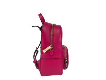 Mochila Jaycee Mini XS de piel granulada con bolsillo y cremallera