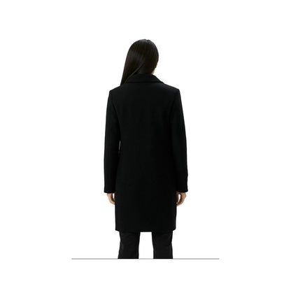 Chaquetas y abrigos de lana negros