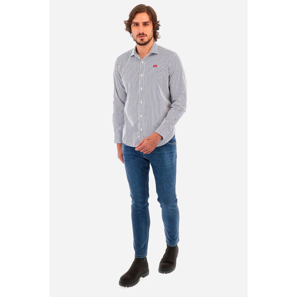 Camisa de algodón blanca