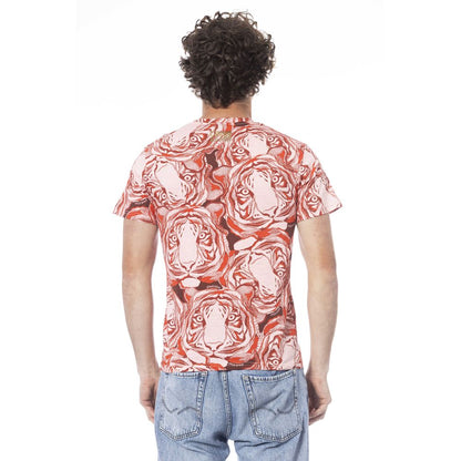 Camiseta roja de algodón para hombre