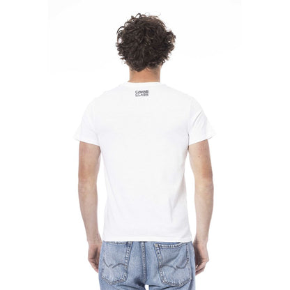 Camiseta blanca de algodón para hombre