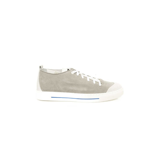 Zapatillas de piel gris para hombre