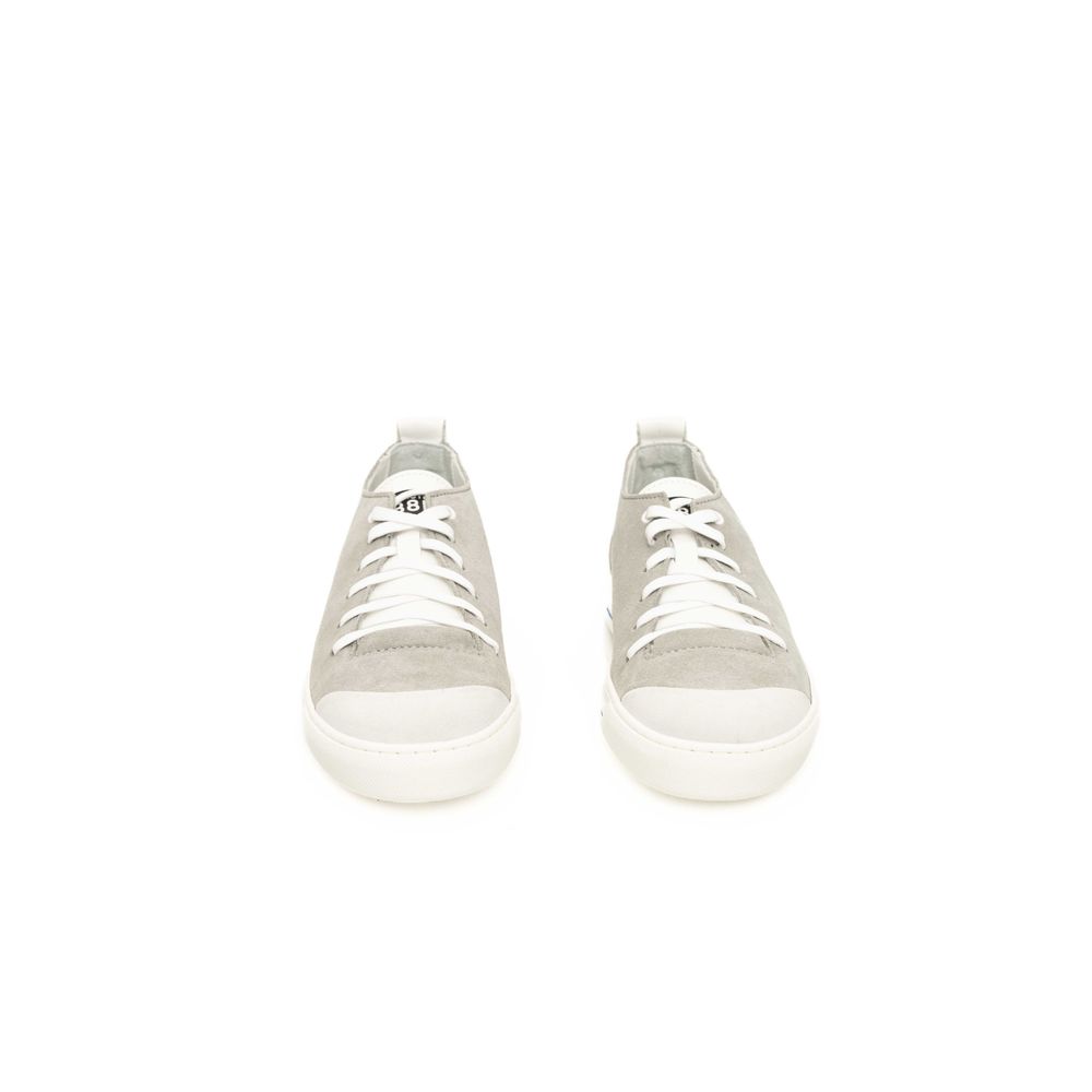 Zapatillas de piel gris para hombre