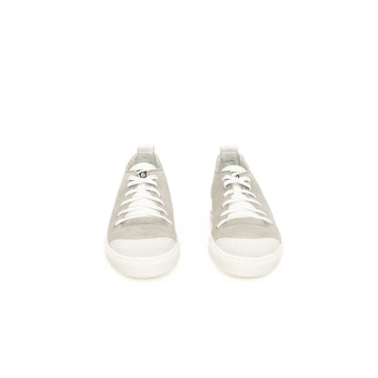 Zapatillas de piel gris para hombre