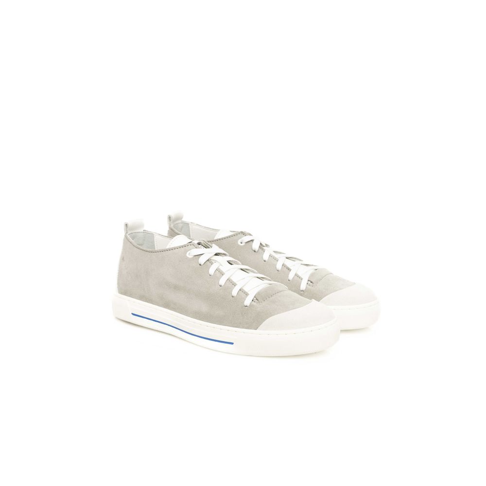 Zapatillas de piel gris para hombre