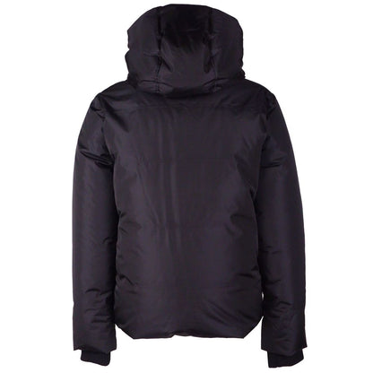 Chaqueta de nailon negra para hombre