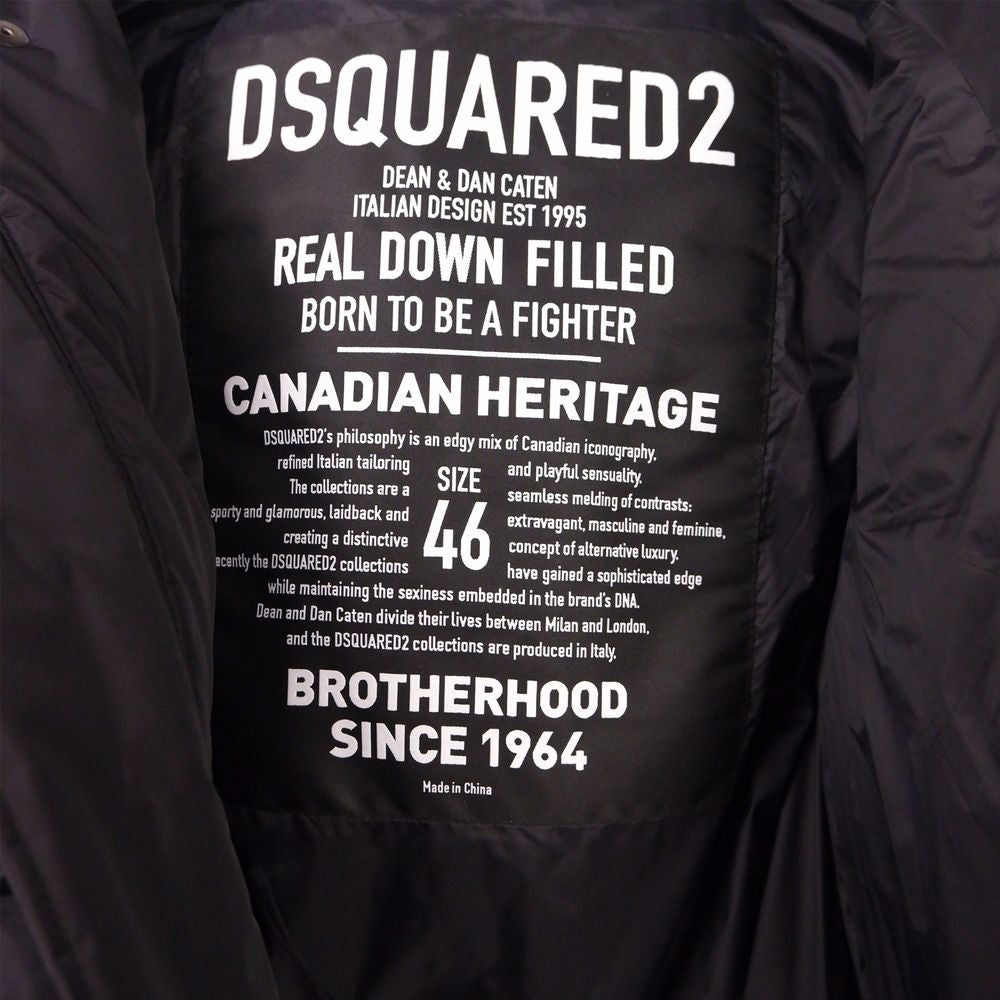 Chaqueta de nailon negra para hombre
