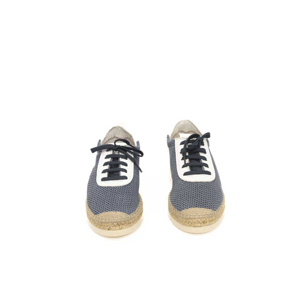 Zapatillas de piel azul para hombre