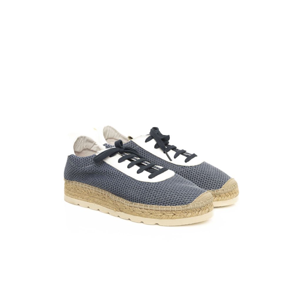 Zapatillas de piel azul para hombre