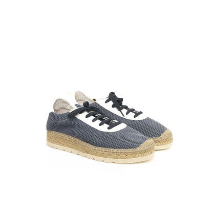 Zapatillas de piel azul para hombre