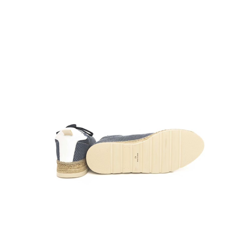 Zapatillas de piel azul para hombre