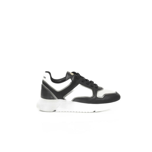 Zapatillas de piel negra para mujer