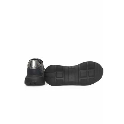 Zapatillas de cuero azul para hombre