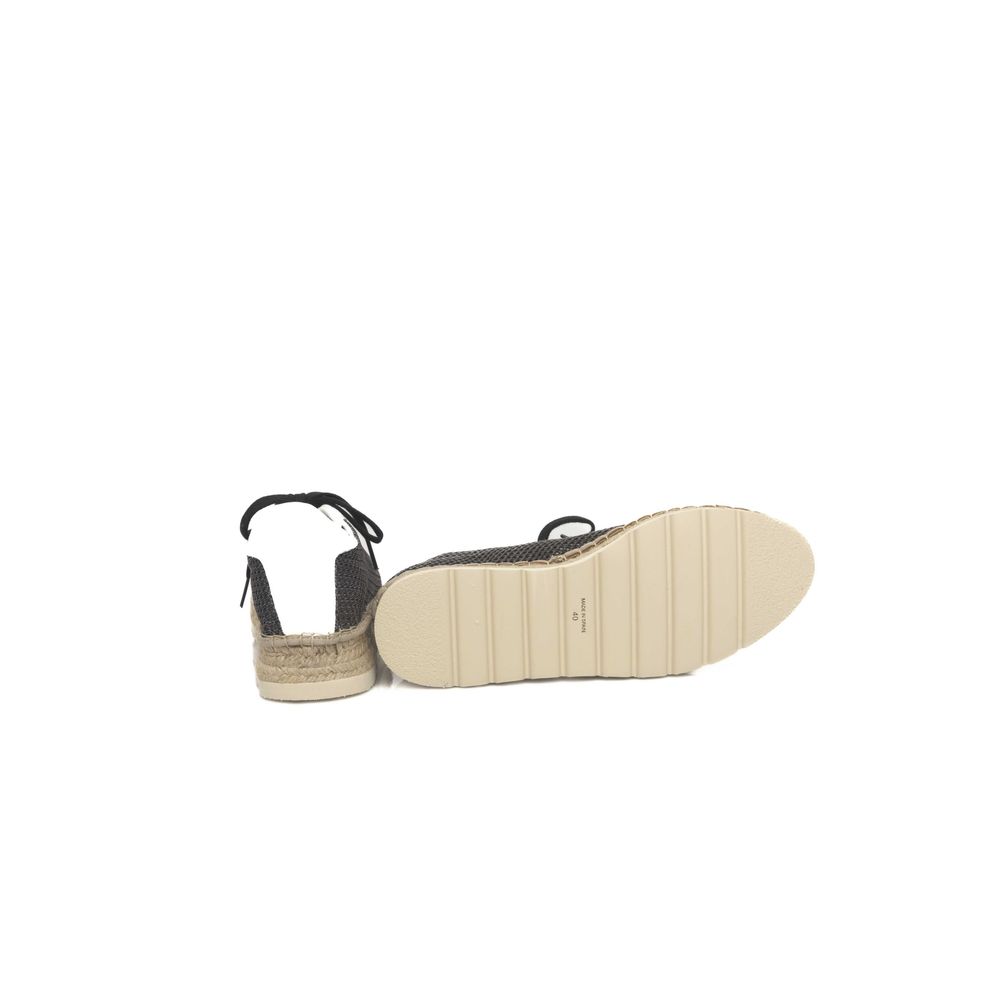 Zapatillas de cuero negro para hombre