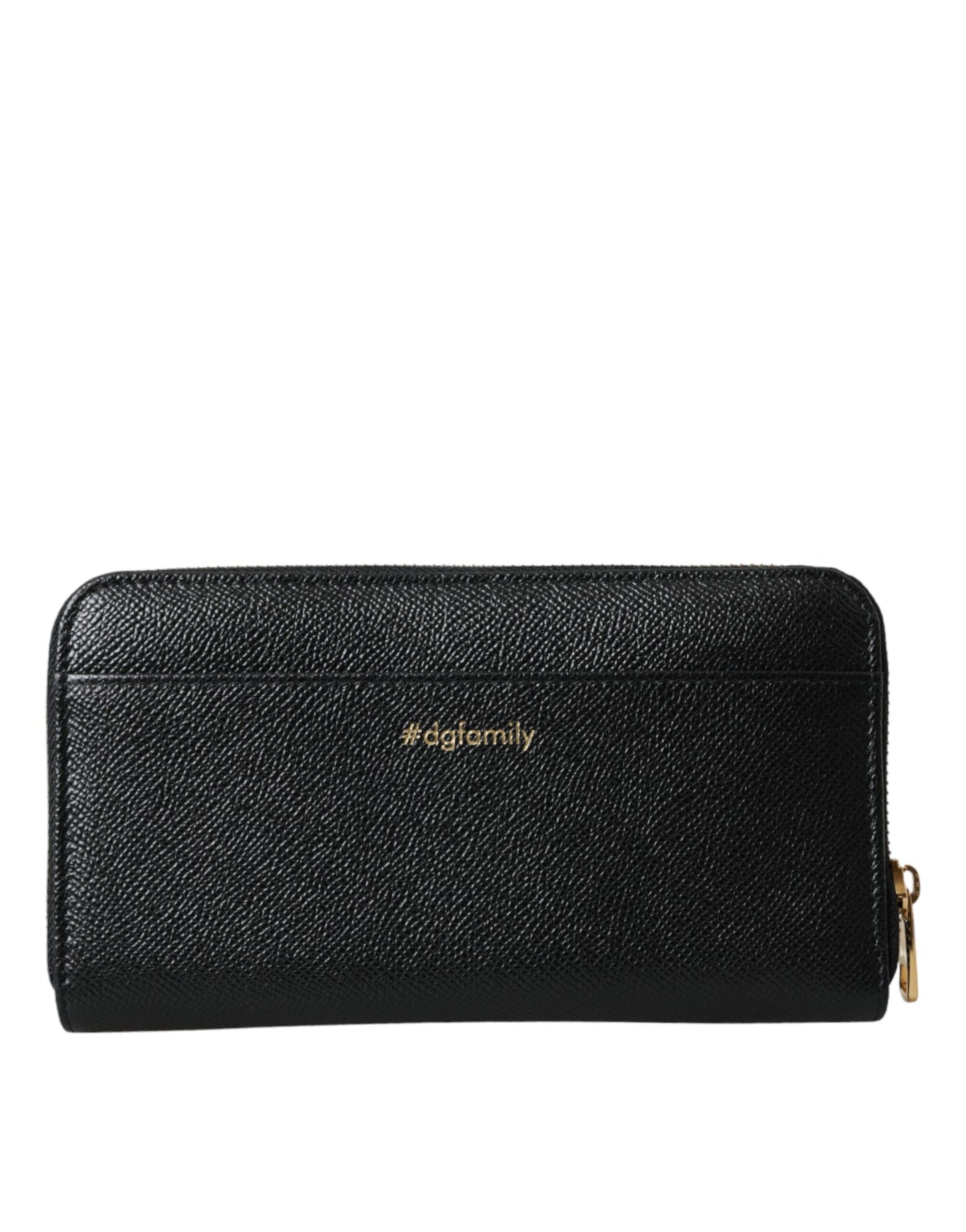 Cartera continental con cremallera para hombre de cuero negro y azul #DGFAMILY