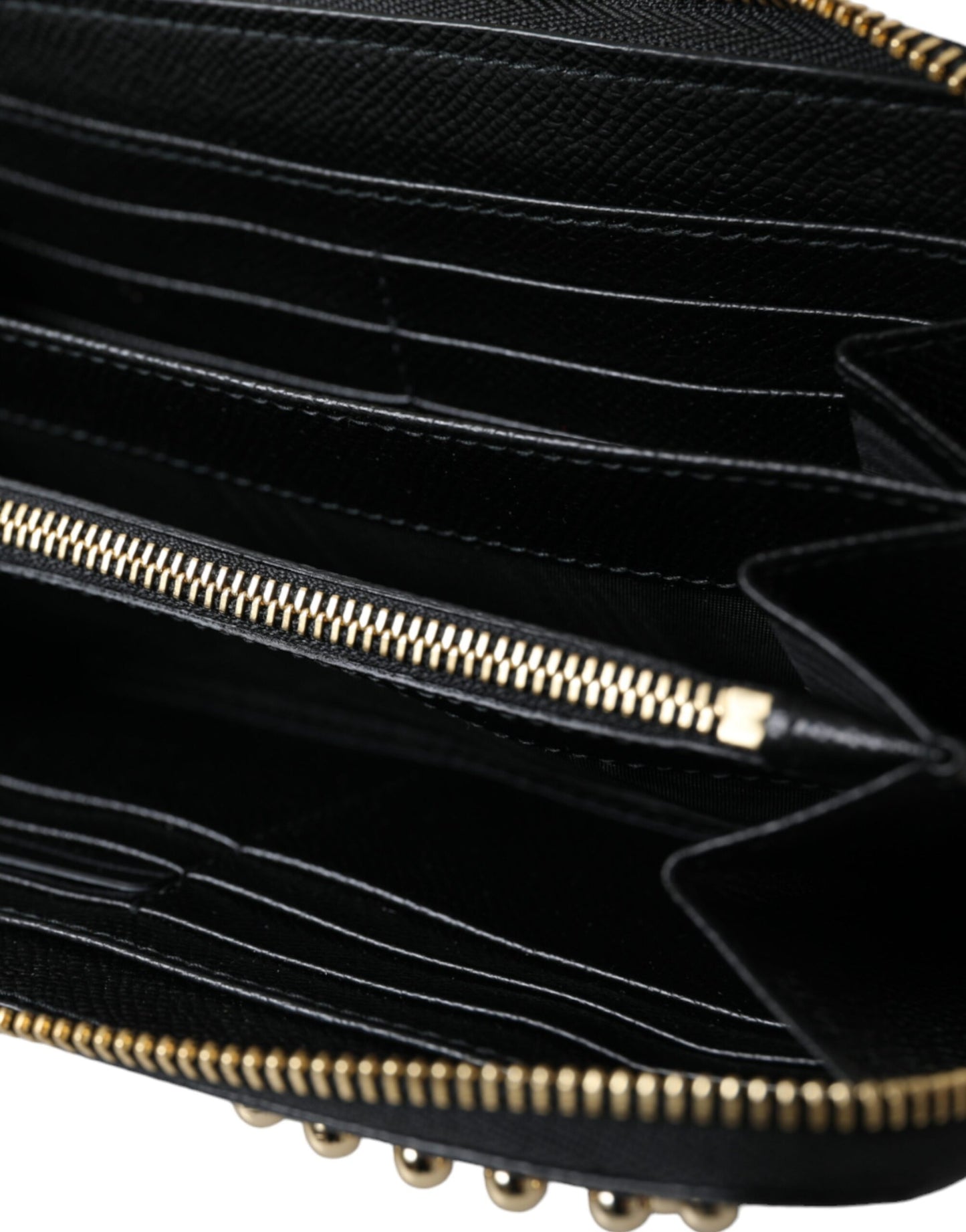 Cartera continental con cremallera para hombre de cuero negro y azul #DGFAMILY