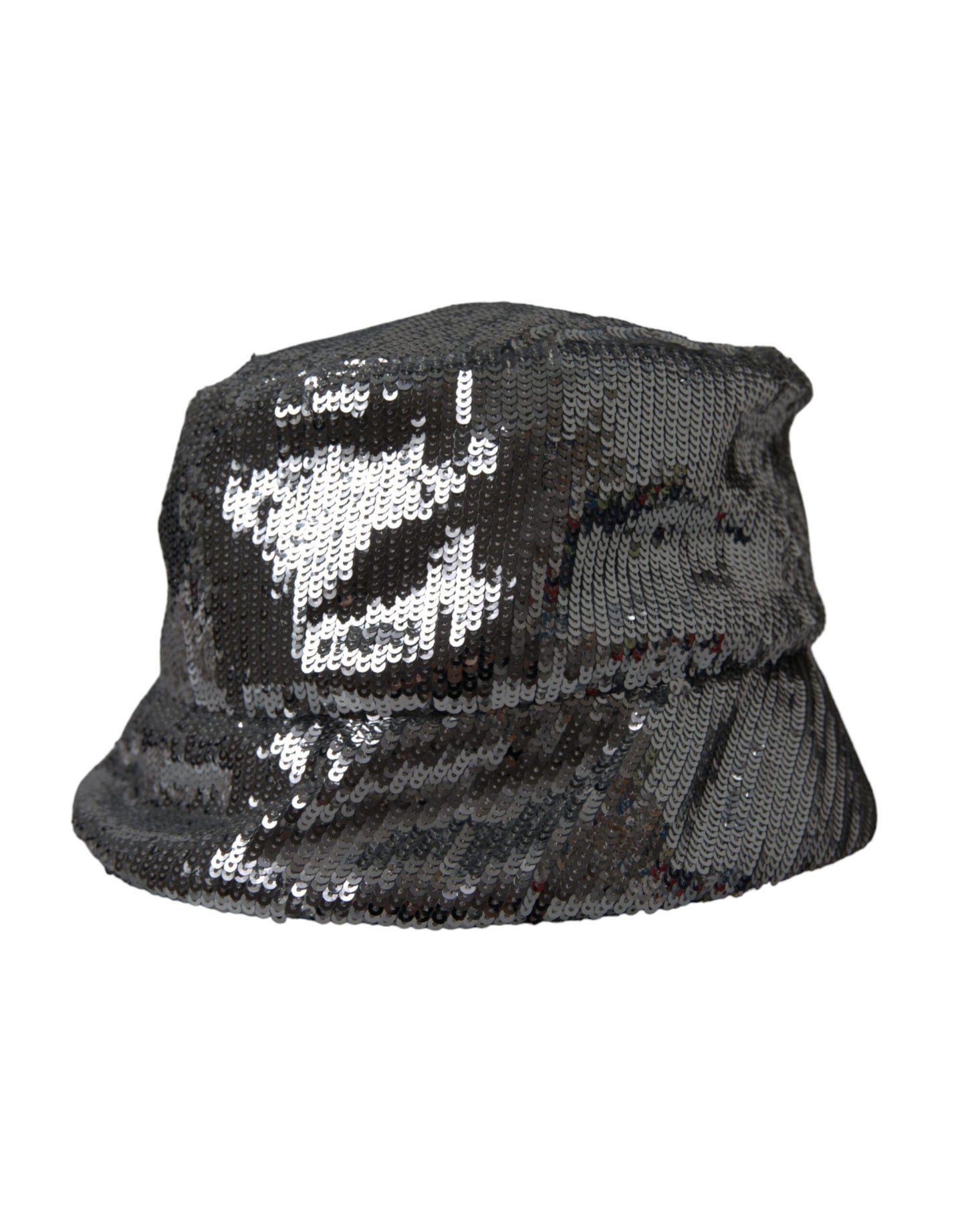 Sombrero de pescador de nailon con lentejuelas plateadas para hombre