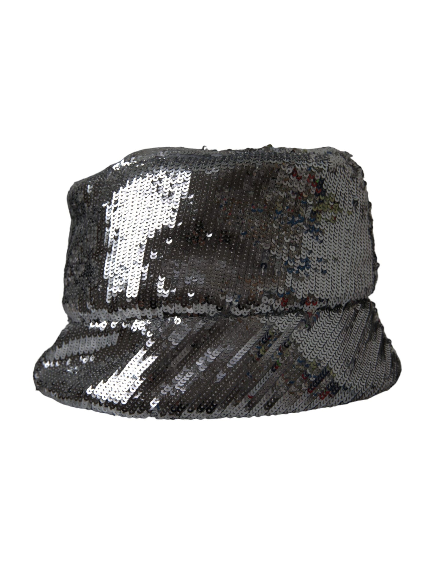 Sombrero de pescador de nailon con lentejuelas plateadas para hombre