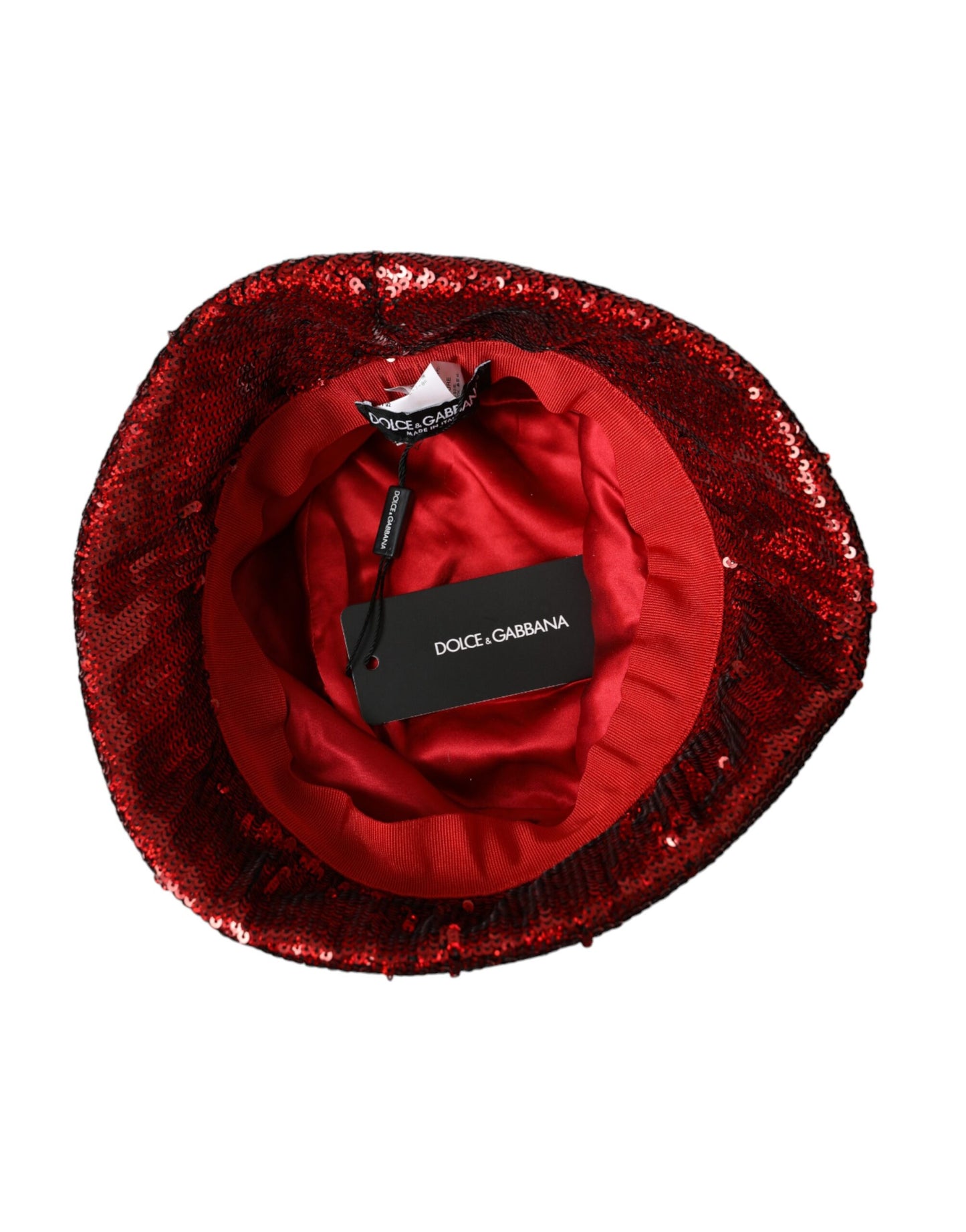 Sombrero de pescador de nailon con lentejuelas rojas para hombre