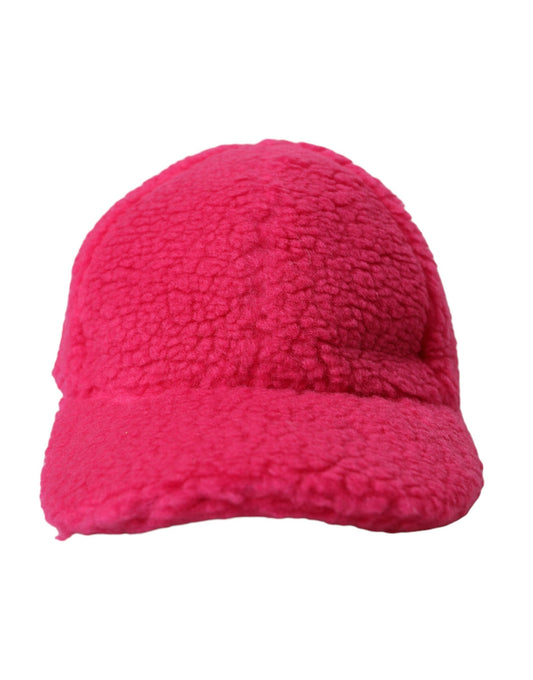 Gorra de béisbol de felpa de vellón rosa para hombre