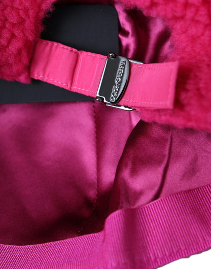 Gorra de béisbol de felpa de vellón rosa para hombre