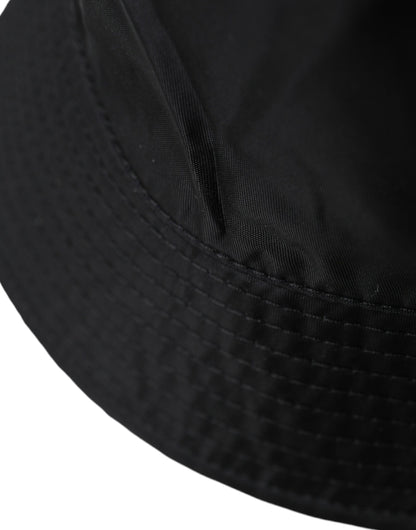 Sombrero de pescador con ala ancha negra para hombre