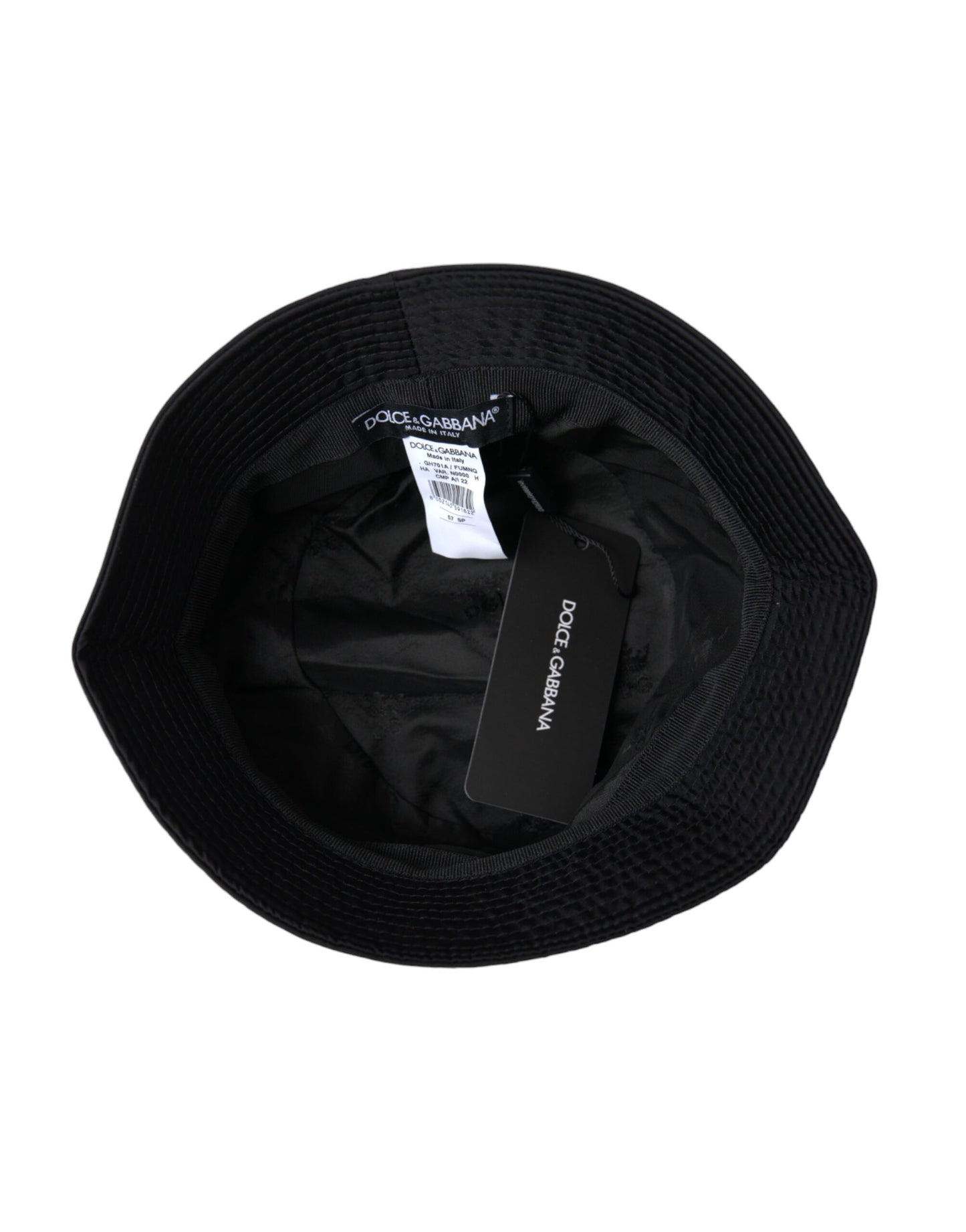Sombrero de pescador con ala ancha negra para hombre