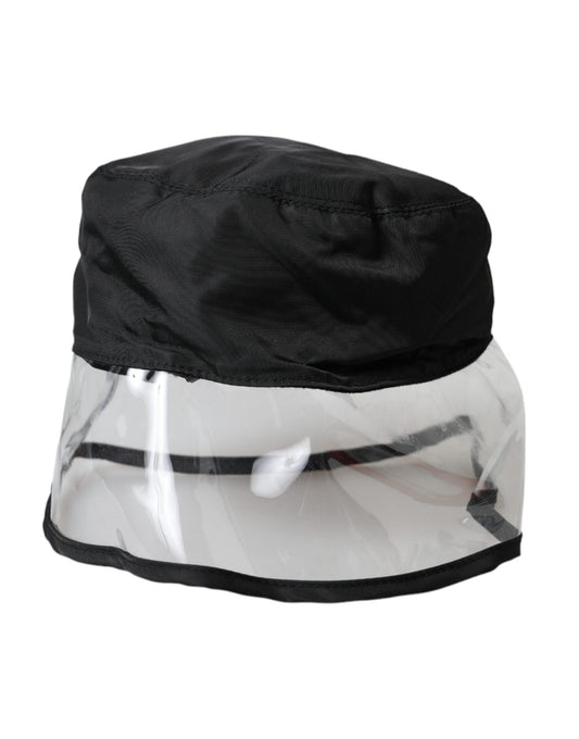 Sombrero de pescador de plástico y poliéster negro para hombre