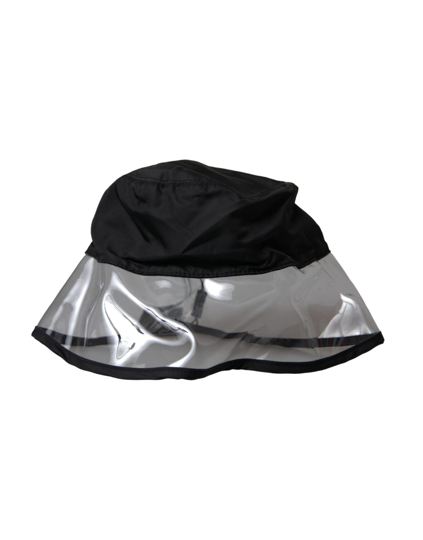 Sombrero de pescador de plástico y poliéster negro para hombre
