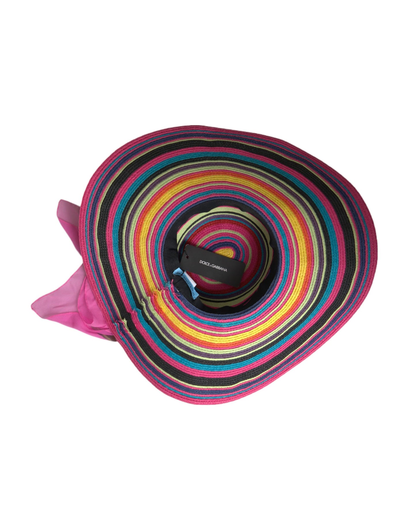 Sombrero flexible de ala ancha de fantasía multicolor
