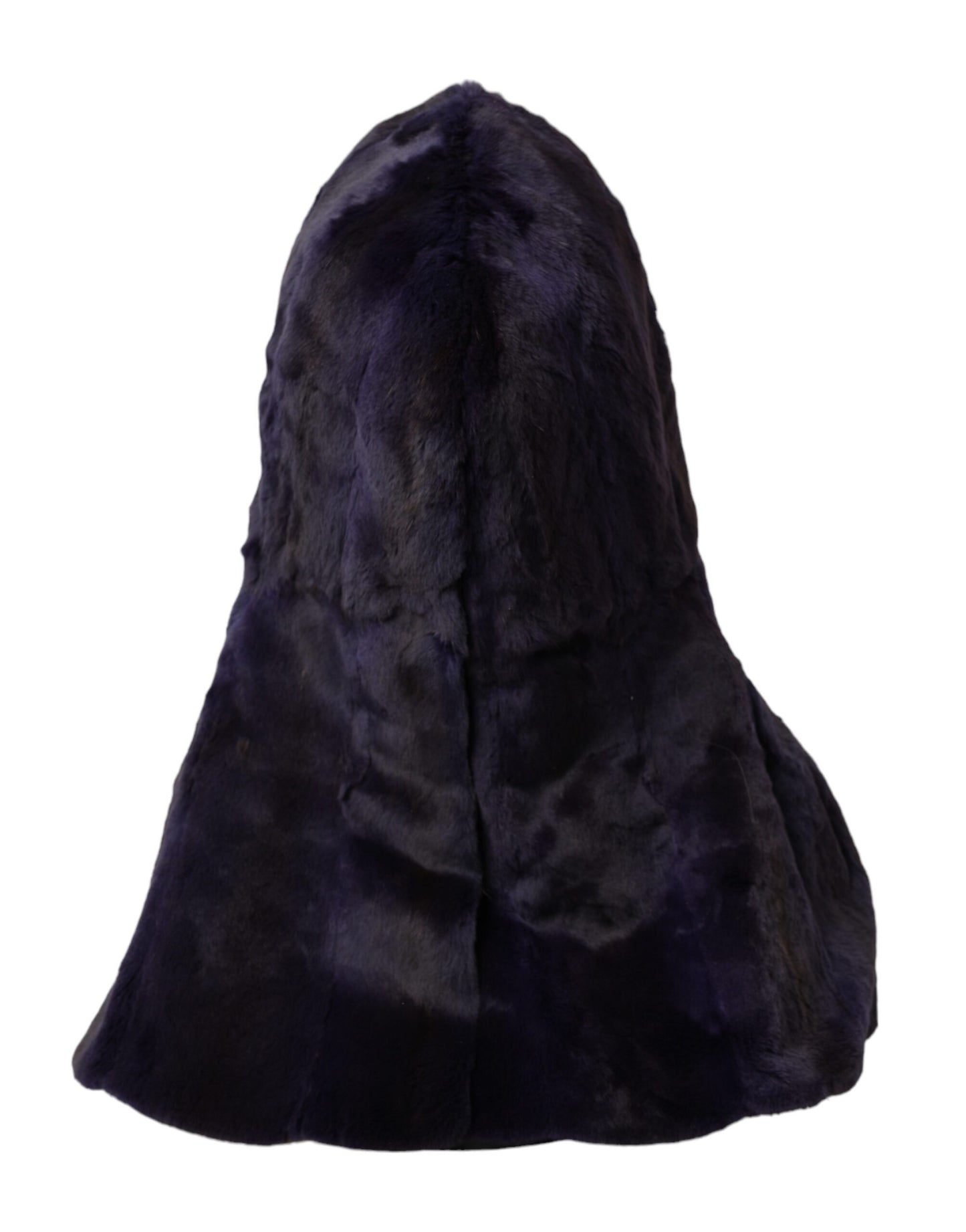 Gorro envolvente de piel de comadreja negra