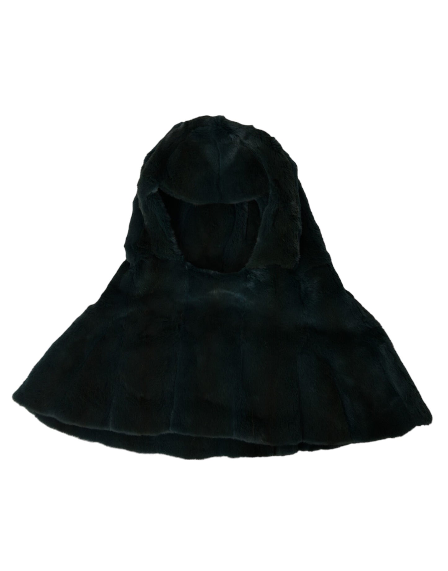 Gorro envolvente de piel de comadreja negra