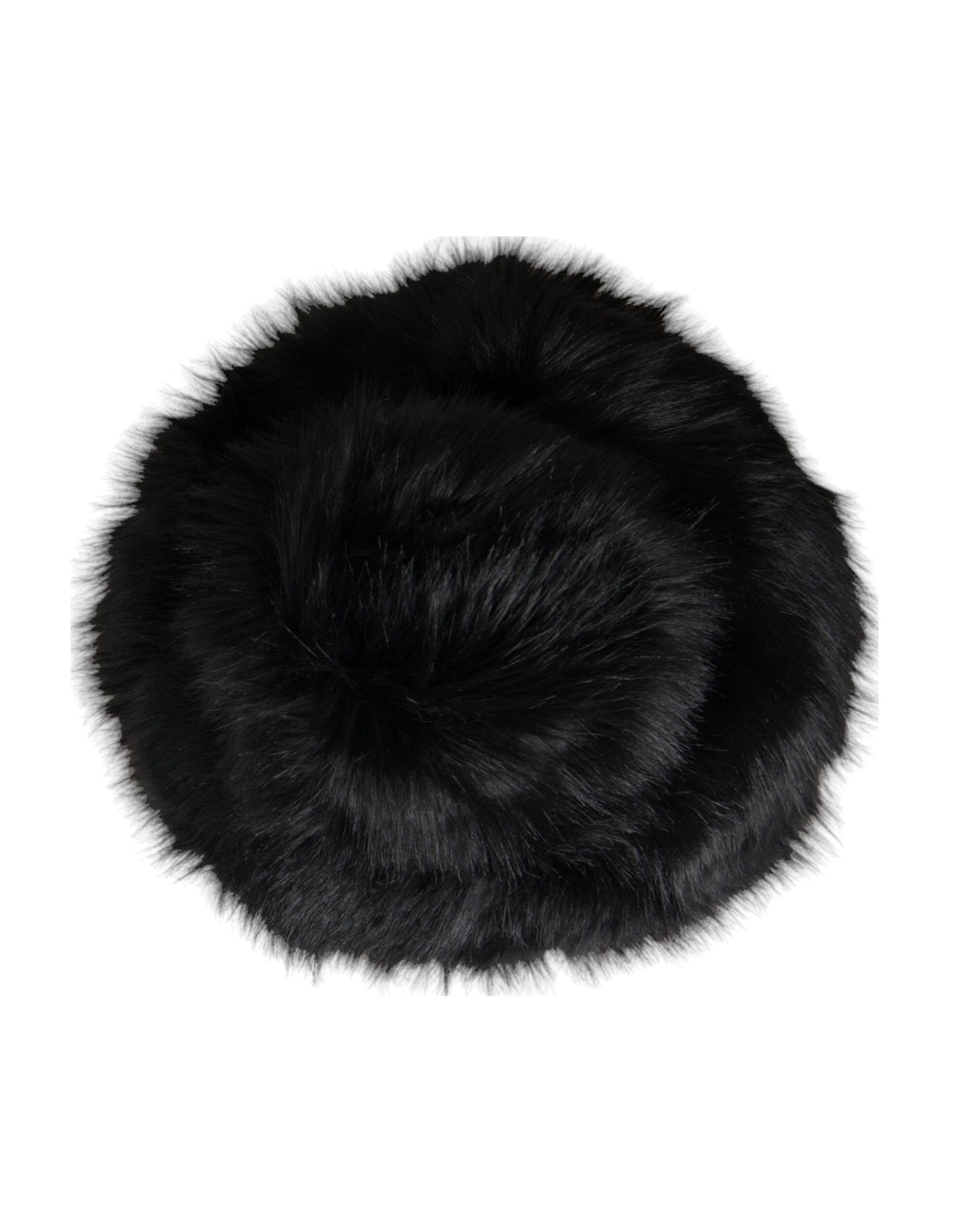 Sombrero de pescador de piel sintética negra para mujer
