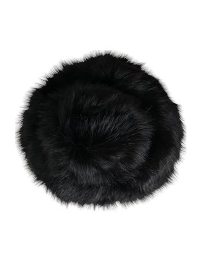 Sombrero de pescador de piel sintética negra para mujer