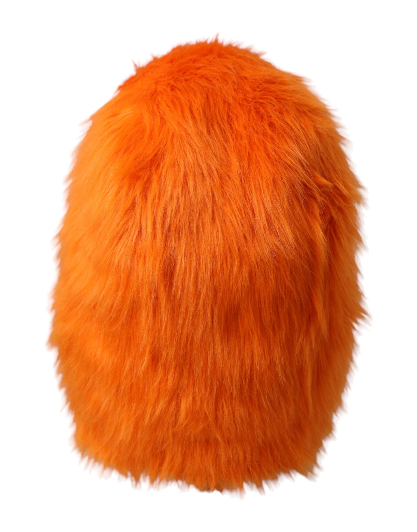 Gorro envolvente de piel sintética naranja