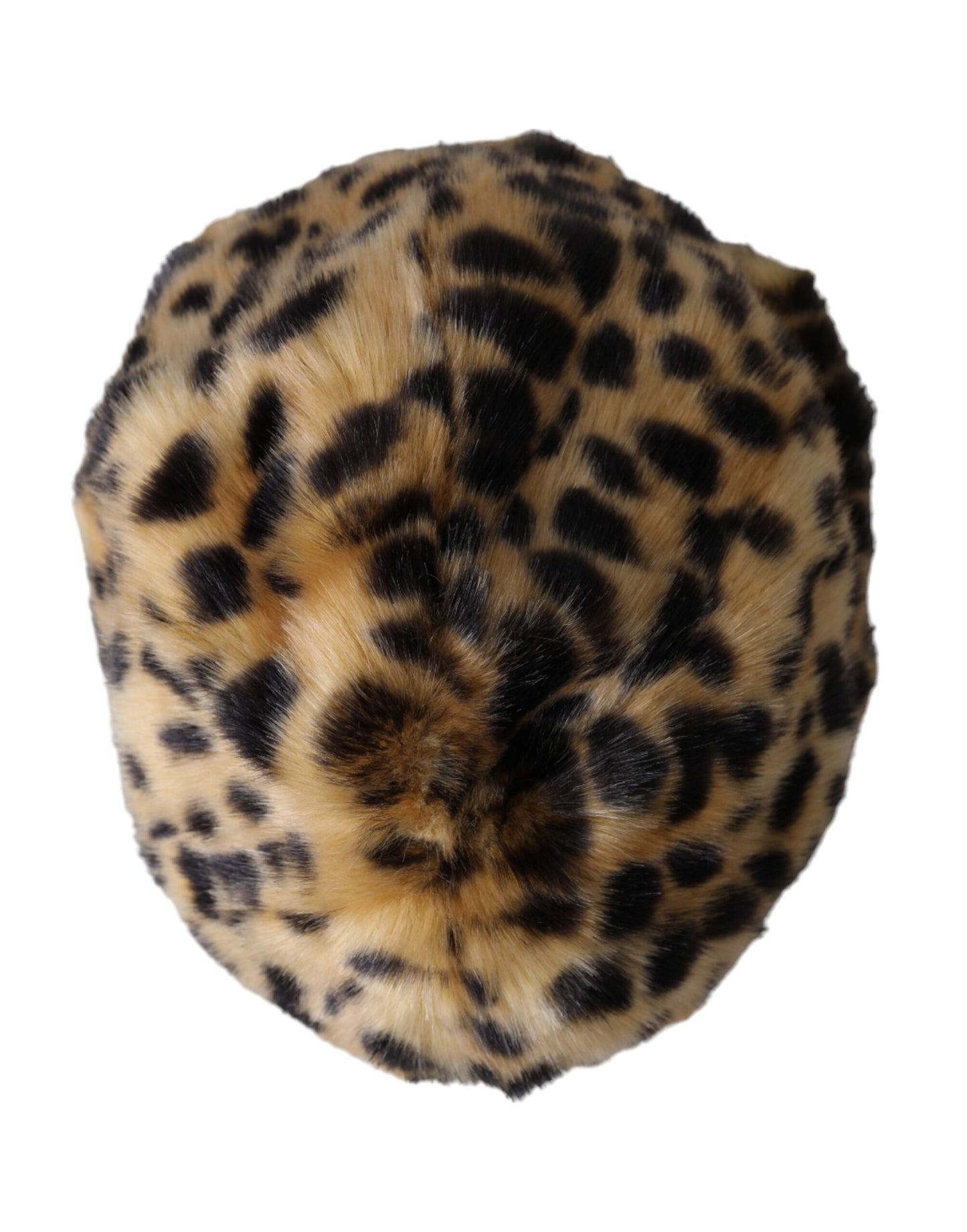 Sombrero de pescador de piel de leopardo marrón para mujer