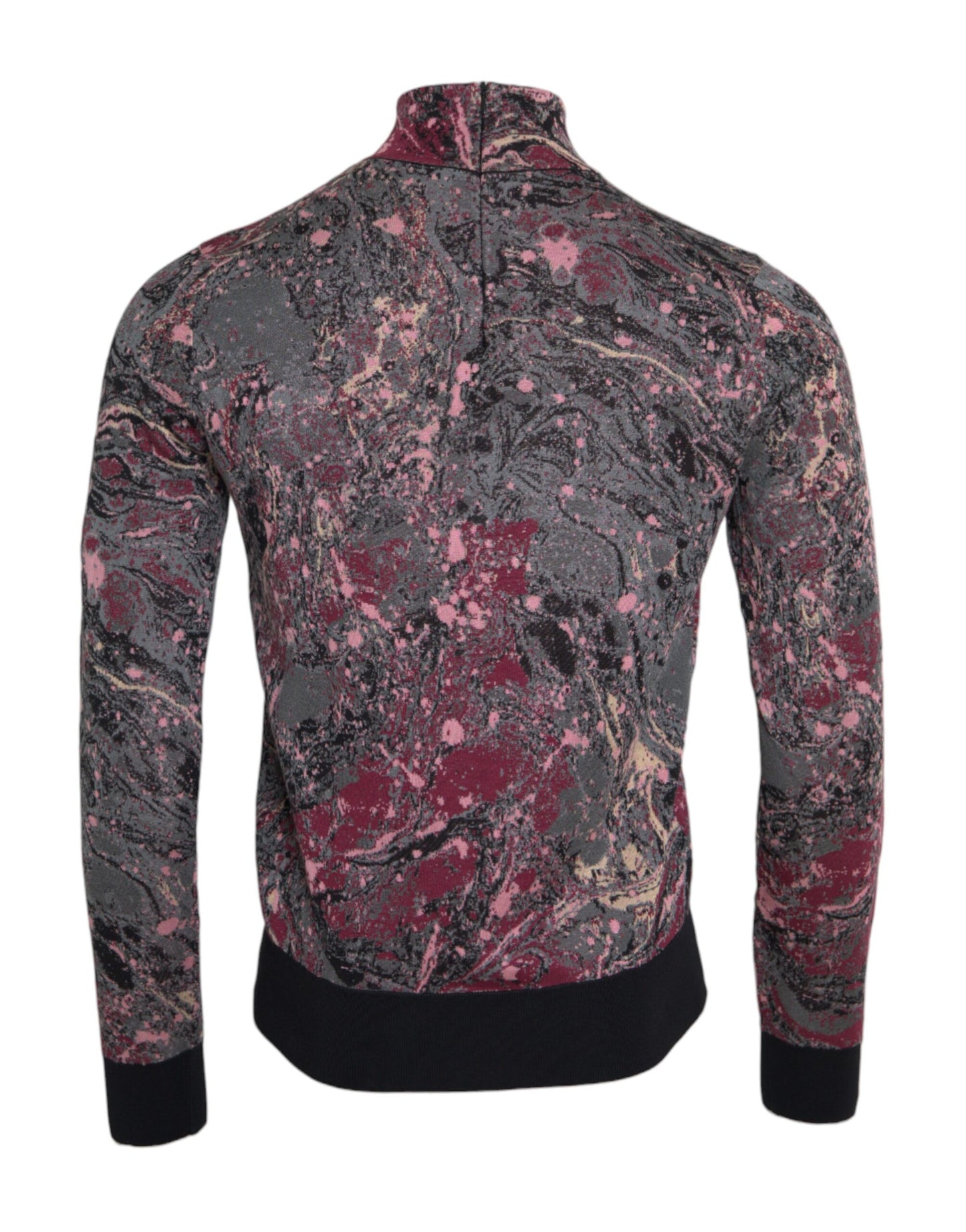 Suéter de cuello alto con gráfico multicolor para hombre
