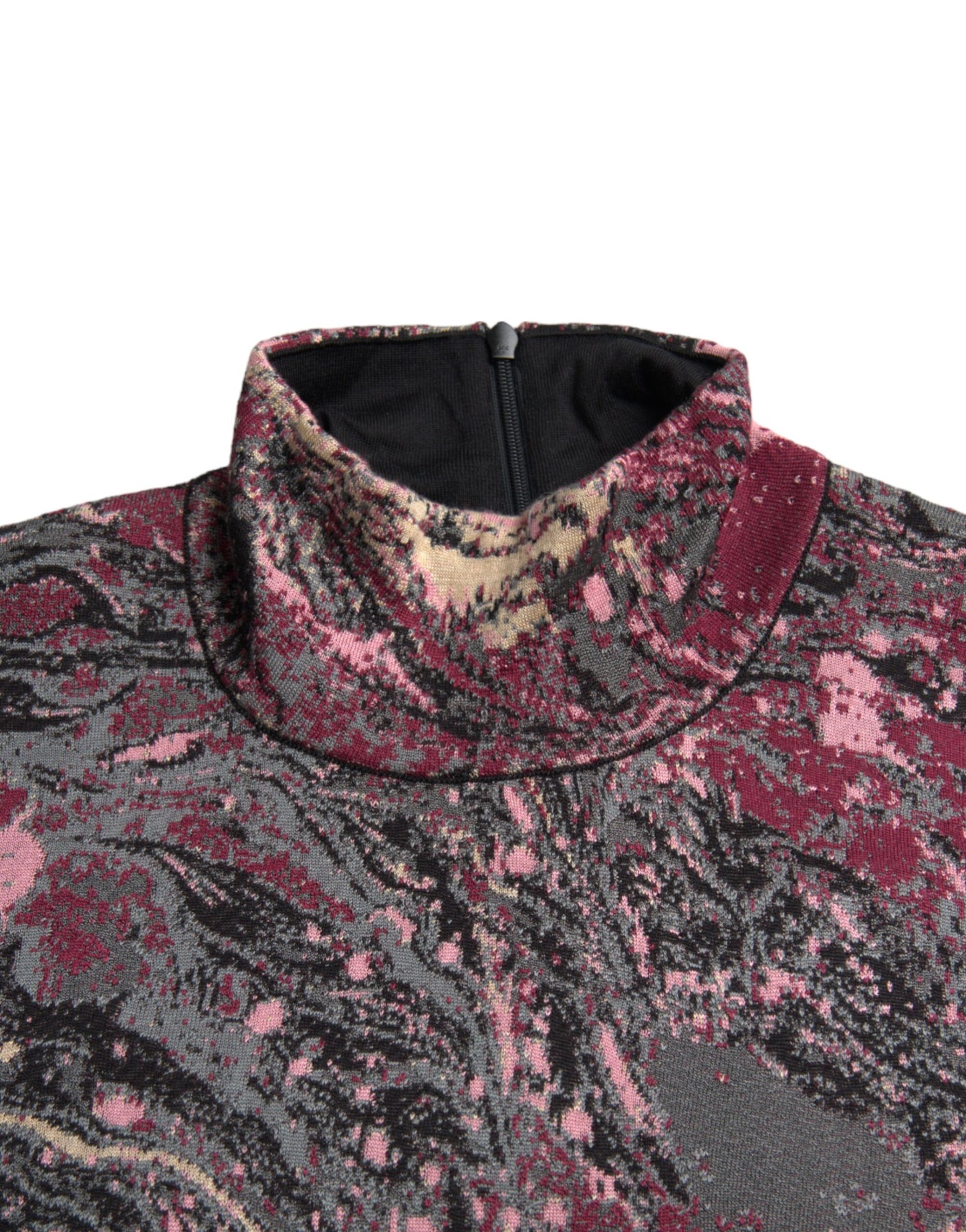 Suéter de cuello alto con gráfico multicolor para hombre