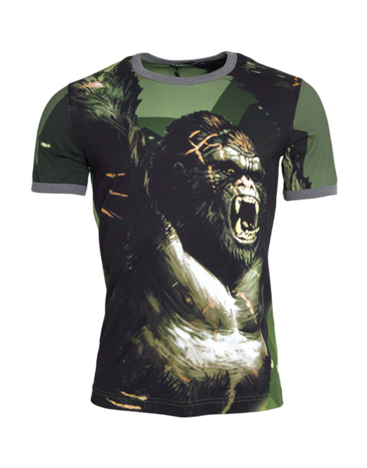 Camiseta de manga corta de algodón Green Gorilla