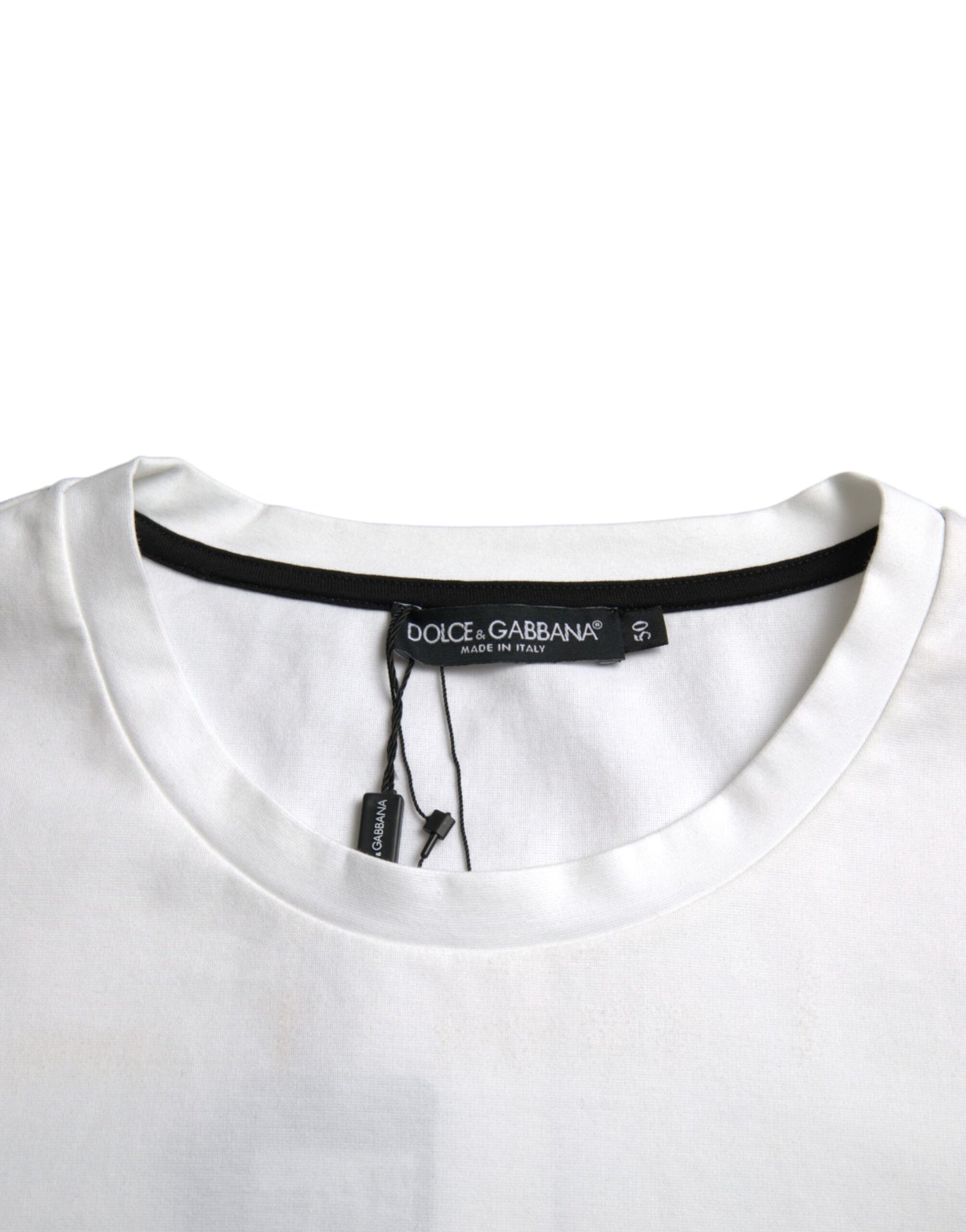 Camiseta de algodón con estampado de labios rojos y blancos para hombre