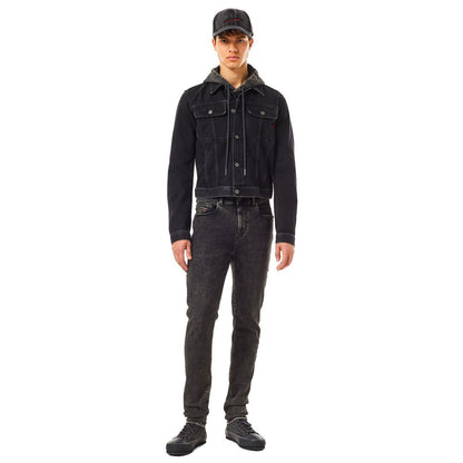 Vaqueros y pantalones de algodón negro