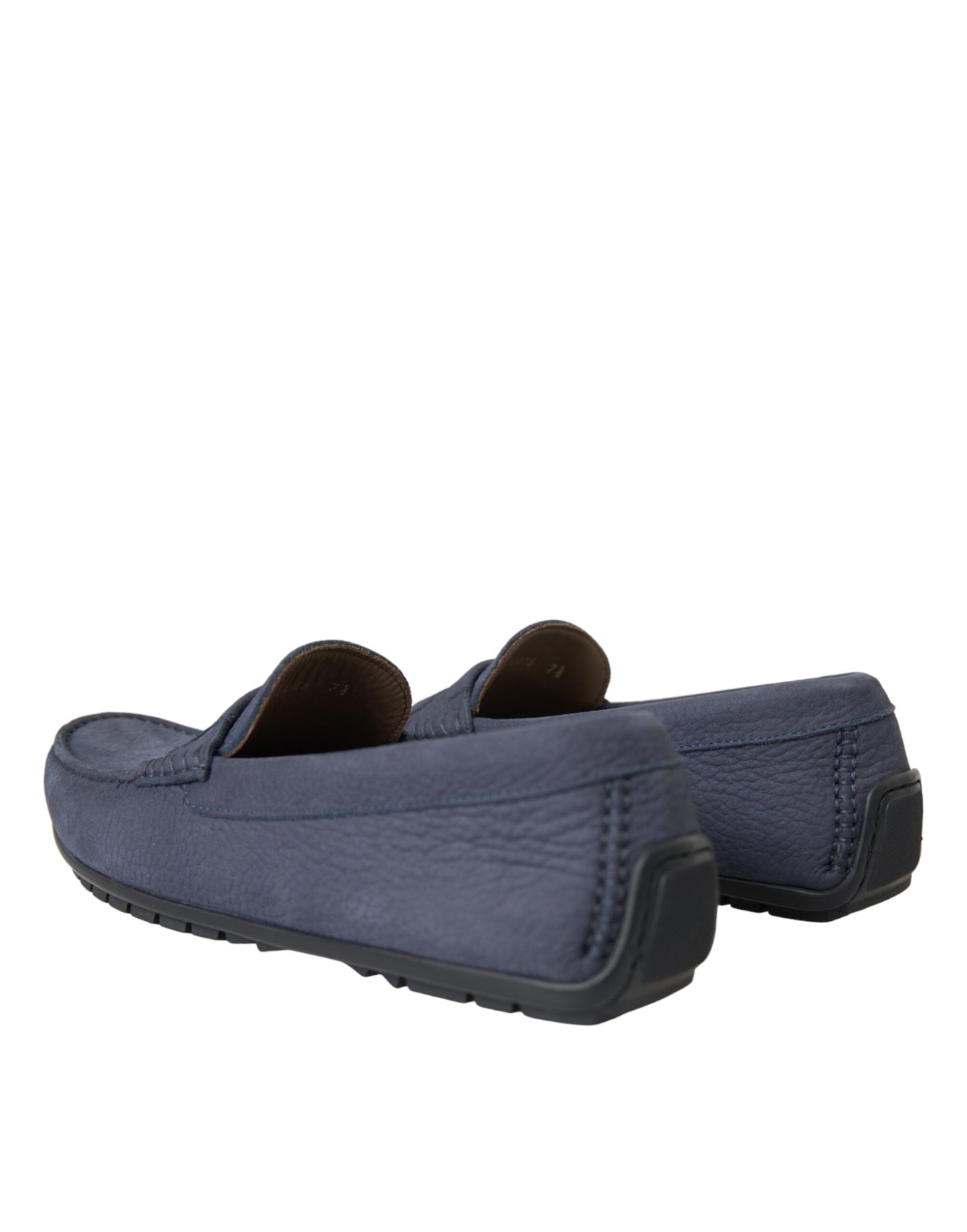 Zapatos mocasines de piel de becerro azul