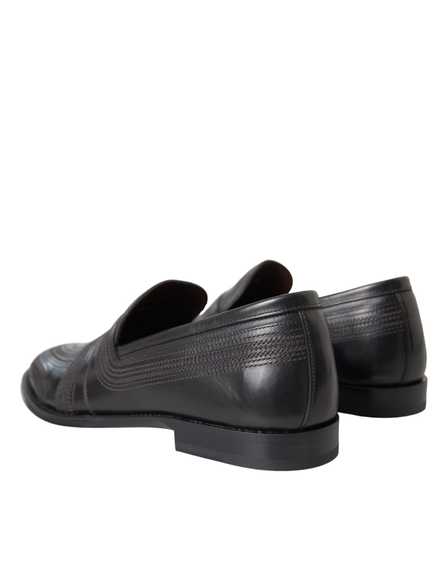 Mocasines de cuero negro y marrón para hombre