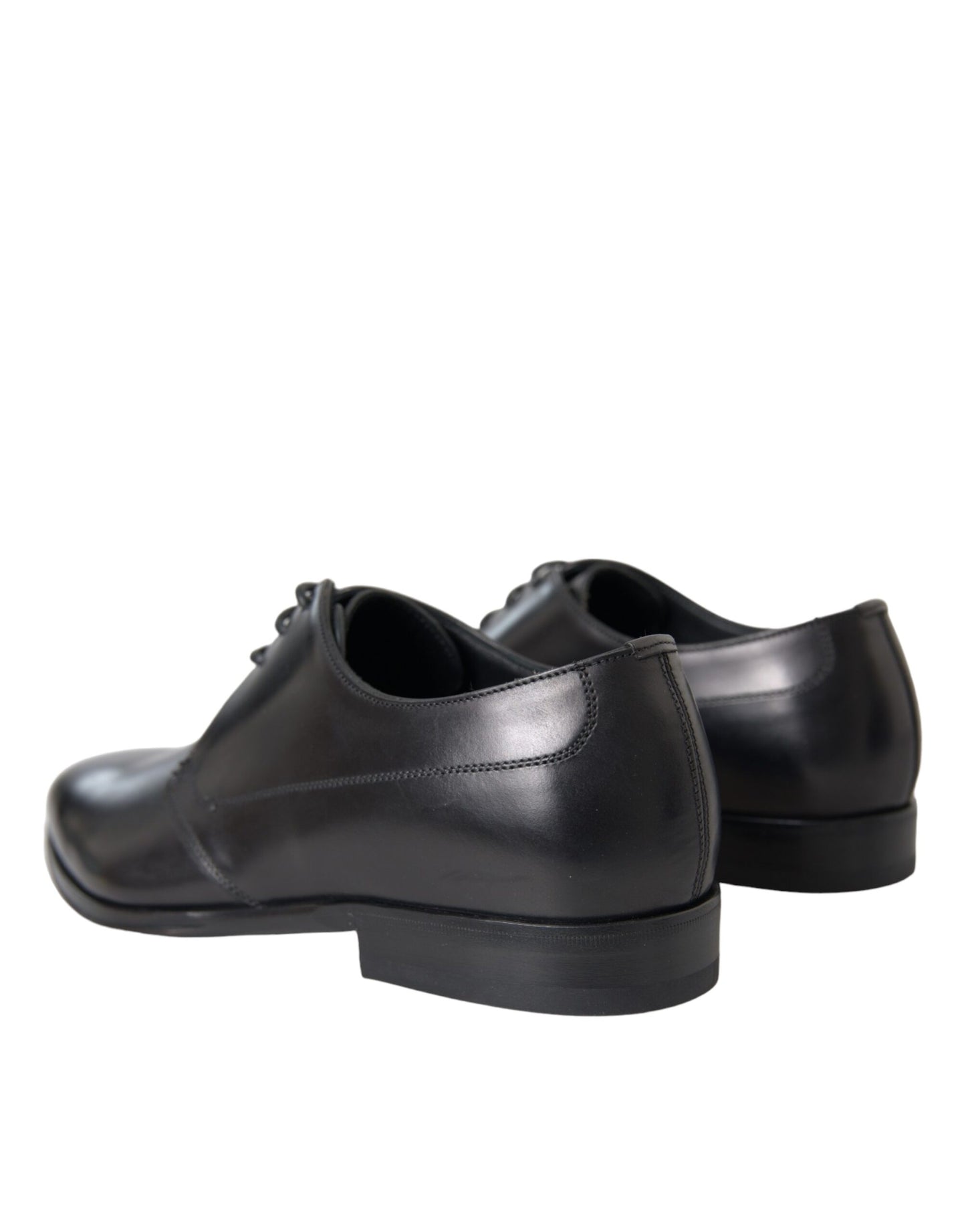 Zapatos Derby de cuero negro para hombre