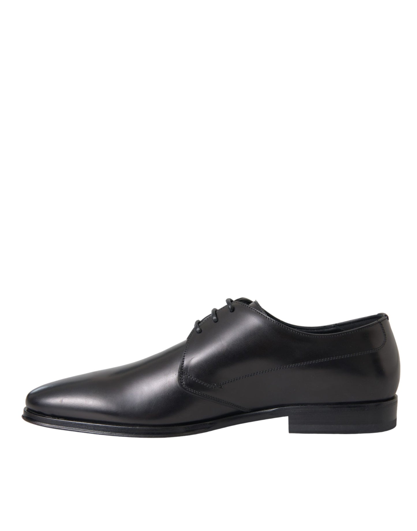 Zapatos Derby de cuero negro para hombre