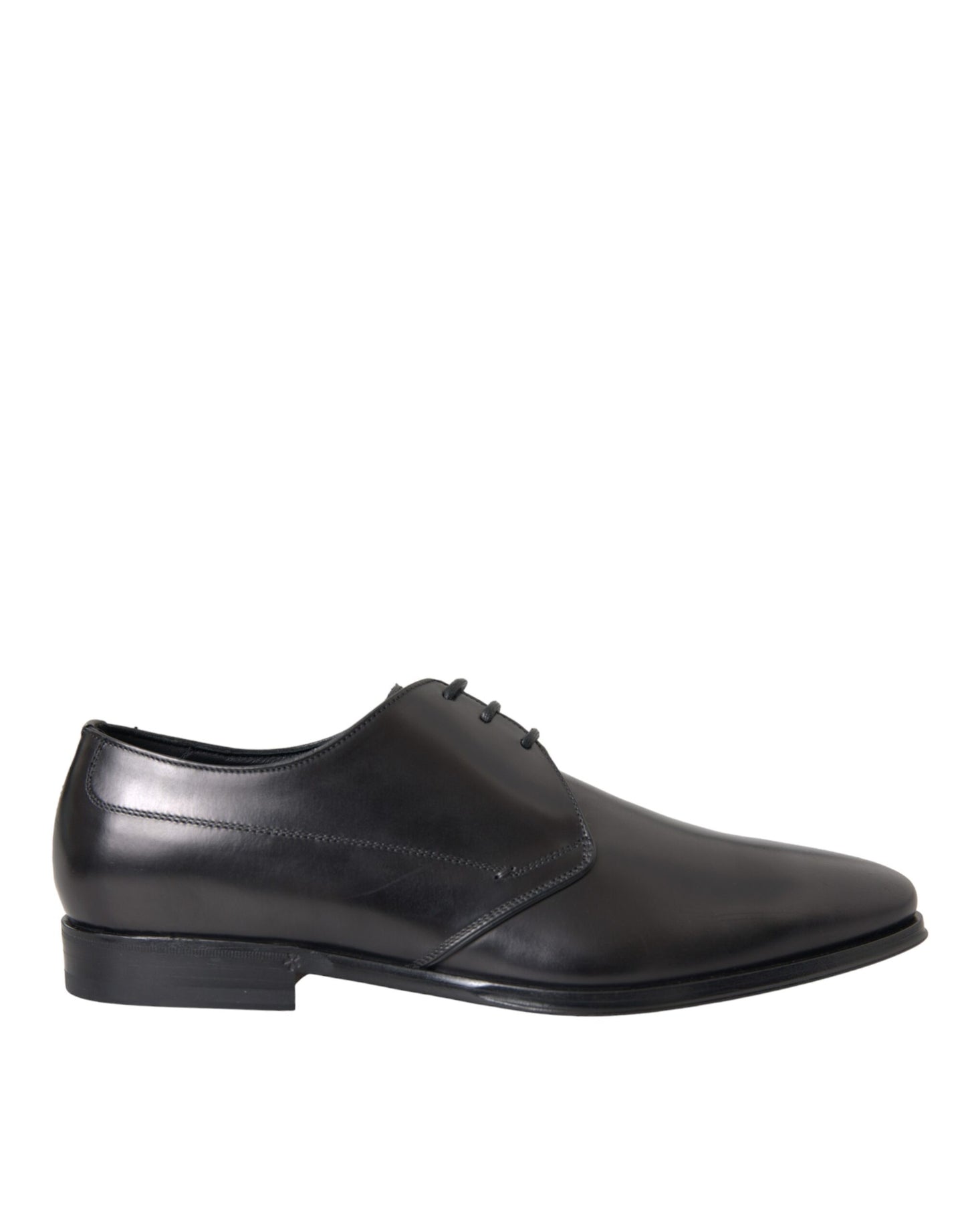 Zapatos Derby de cuero negro para hombre