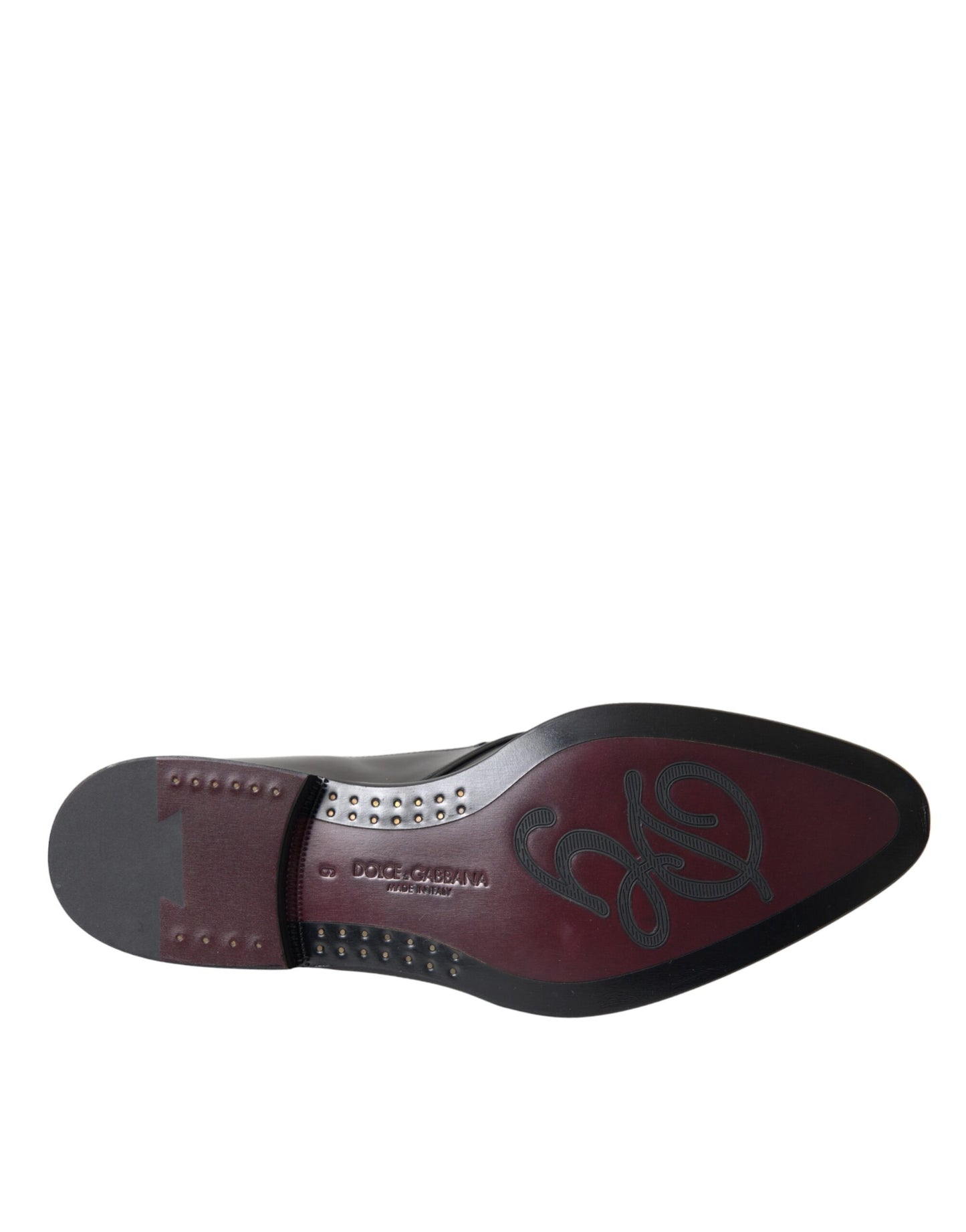 Zapatos Derby de cuero negro para hombre